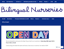 Tablet Screenshot of bilingualnurseries.com